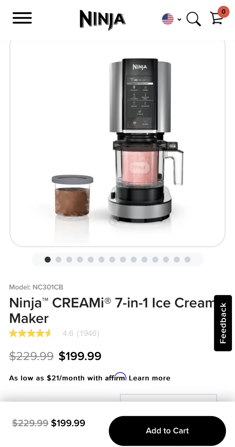 Ninja creami with 6 extra containers - photo 2