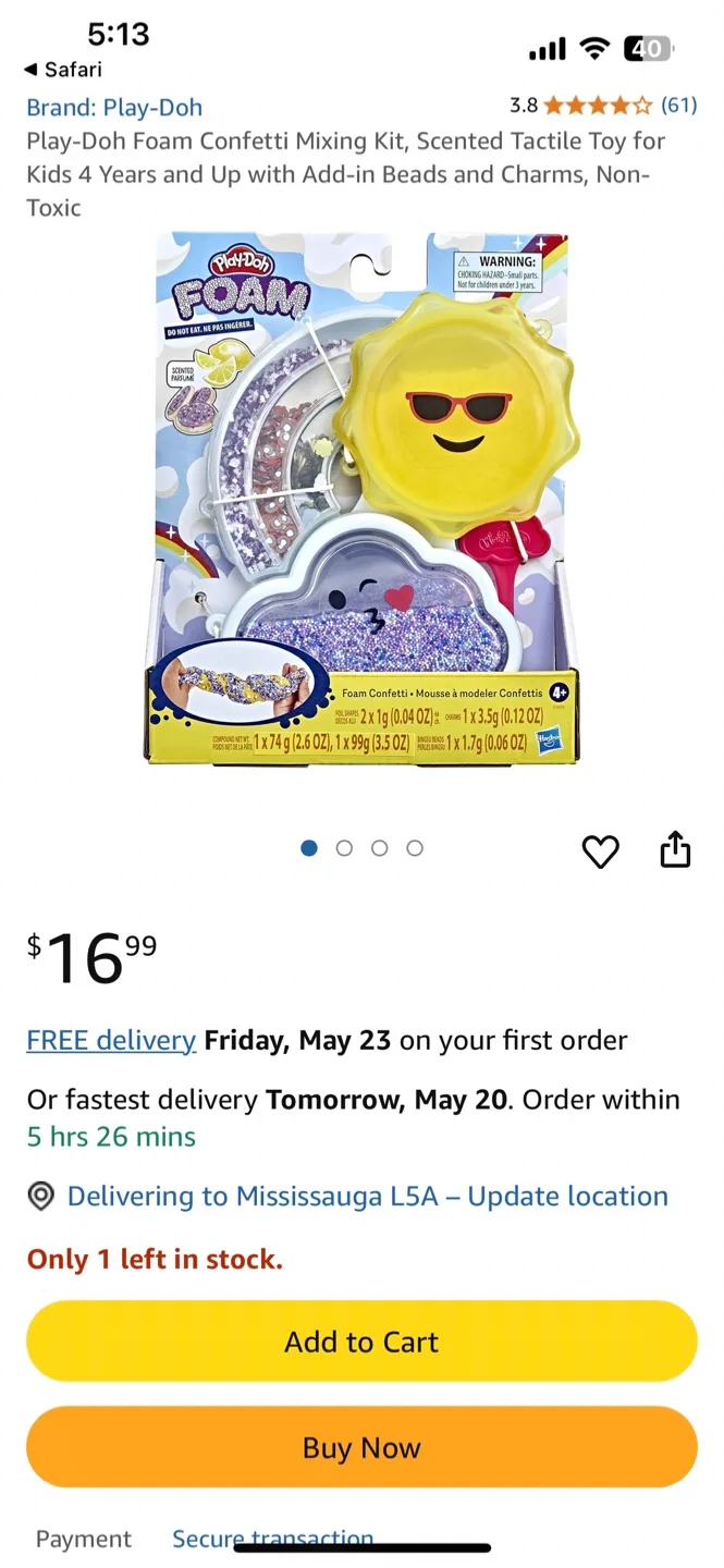 Play-Doh Foam Confetti Mixing Kit image indicator(2)