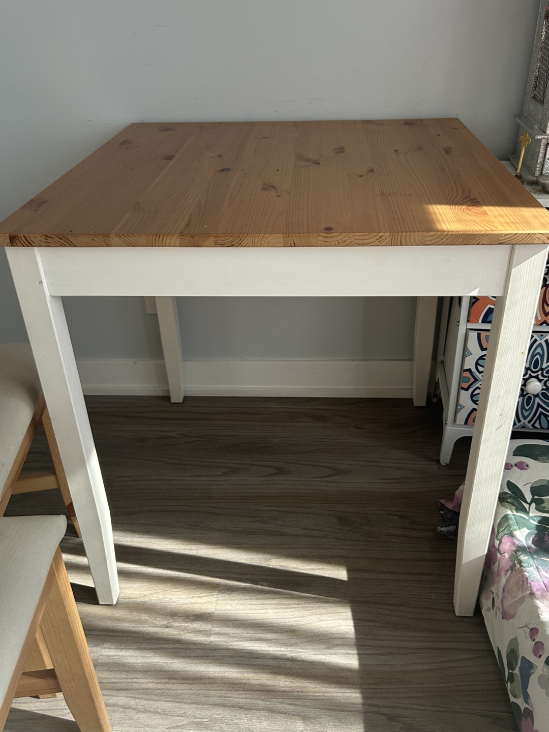 Small Wooden Dining Table Set with Two Chairs - photo 2