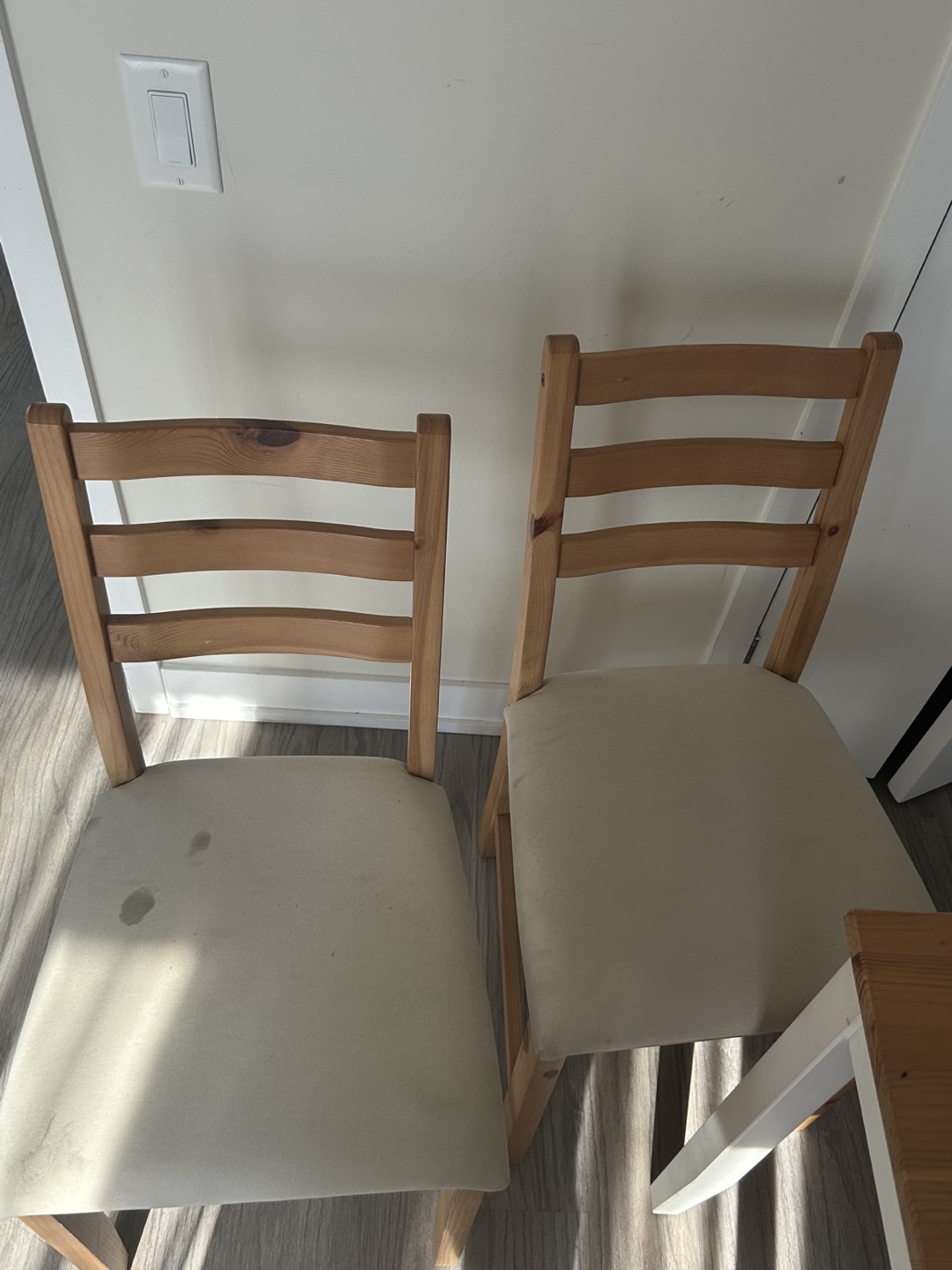 Small Wooden Dining Table Set with Two Chairs - photo 4