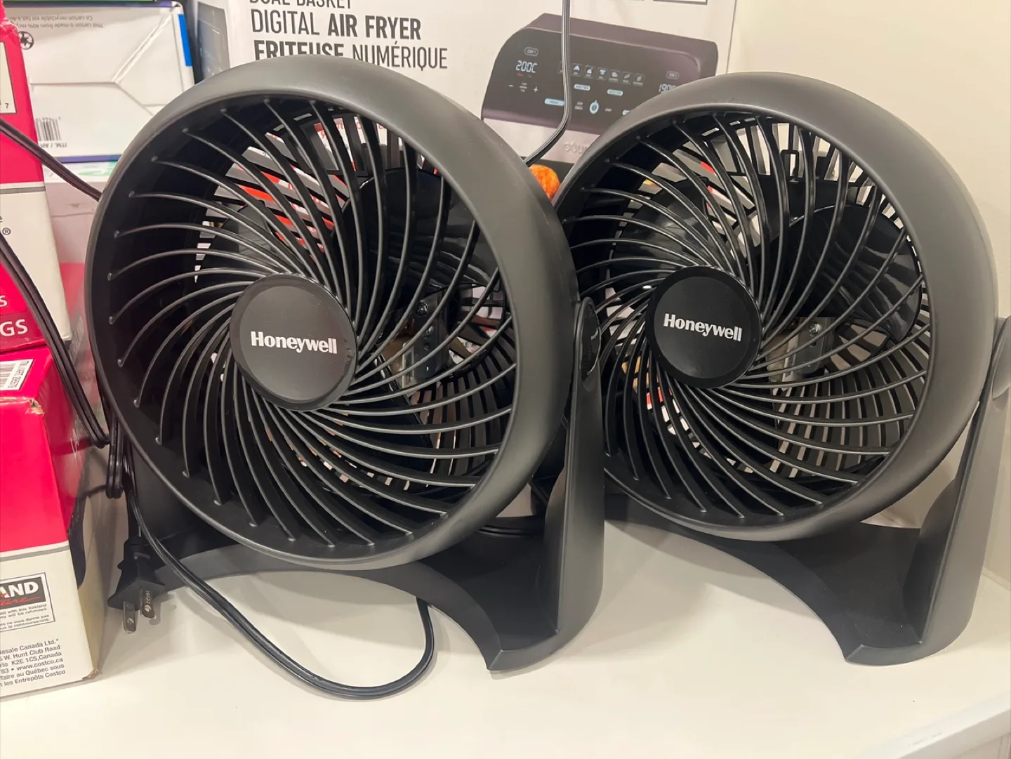 Pair of Honeywell 8-Inch Personal Fans thumbnail