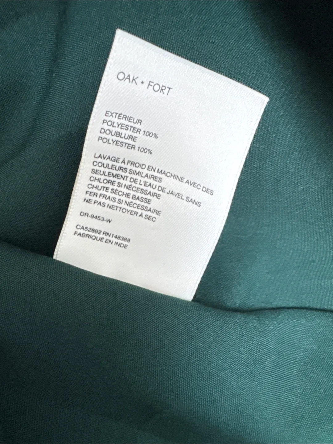 Oak + Fort Green Floral Mini Dress Size Small image indicator(5)