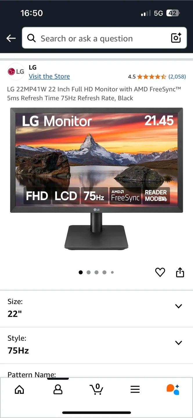 LG 22MP41W 22 Inch Full HD Monitor image indicator(4)