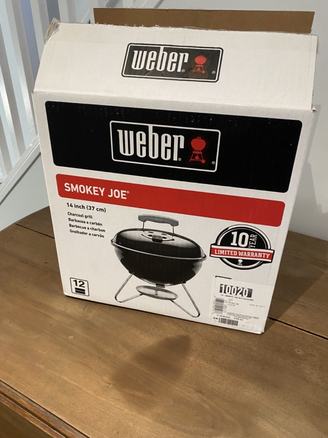 Weber Smokey Joe 14-inch Charcoal Grill - New in Box