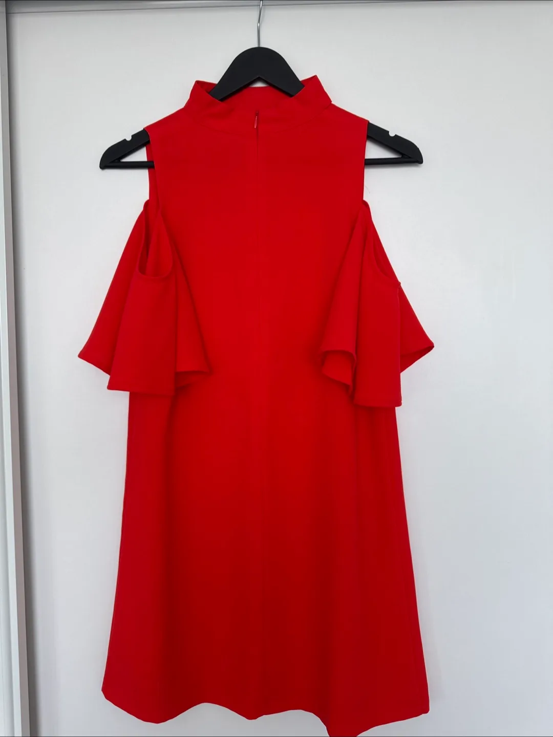 Red Cold Shoulder Mini Dress - Size XS/TP image indicator(2)