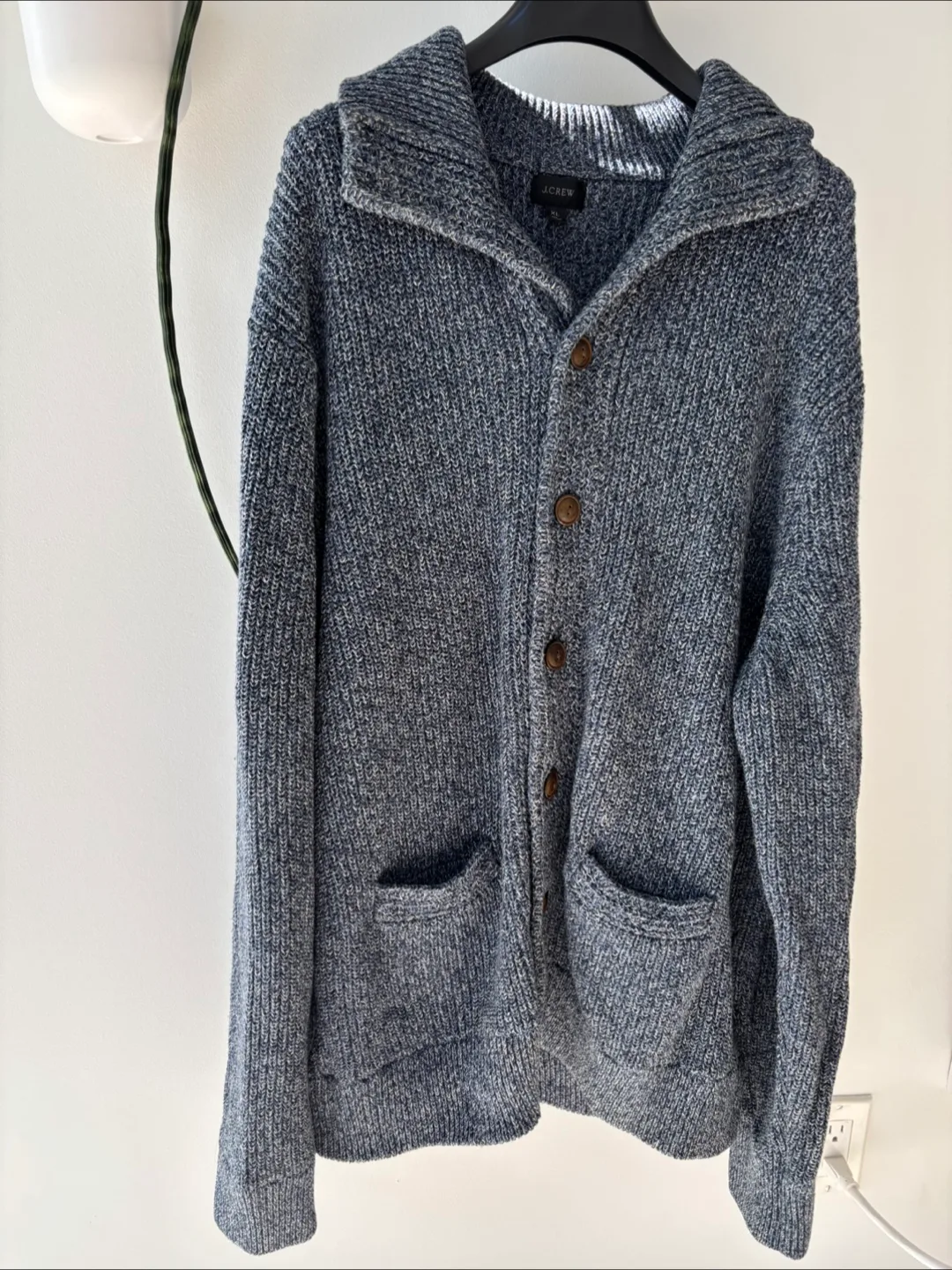 J.Crew Men's XL Shawl Collar Cardigan Sweater image indicator(2)