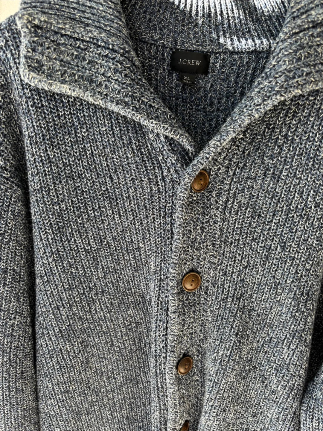 J.Crew Men's XL Shawl Collar Cardigan Sweater image indicator(3)