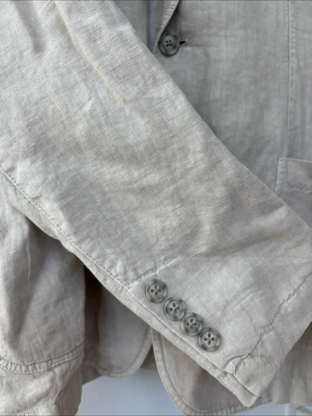 Patrick Assaraf Men's Linen Blazer Jacket Size 56 image indicator(6)