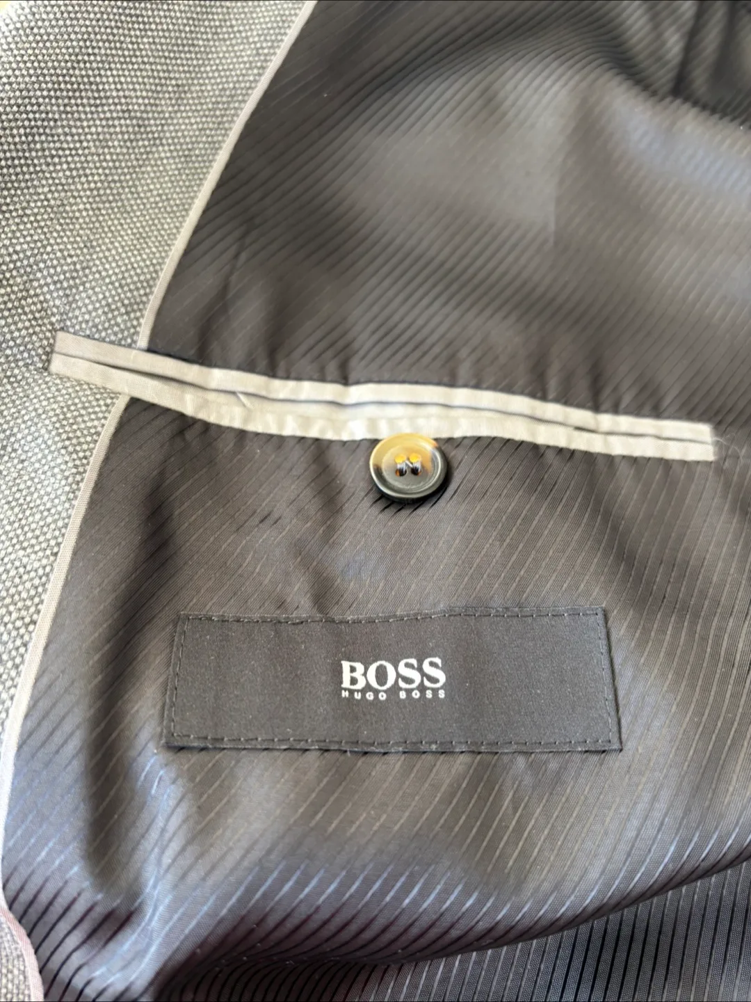 Hugo Boss Men's Gray Blazer Sz 46R image indicator(7)