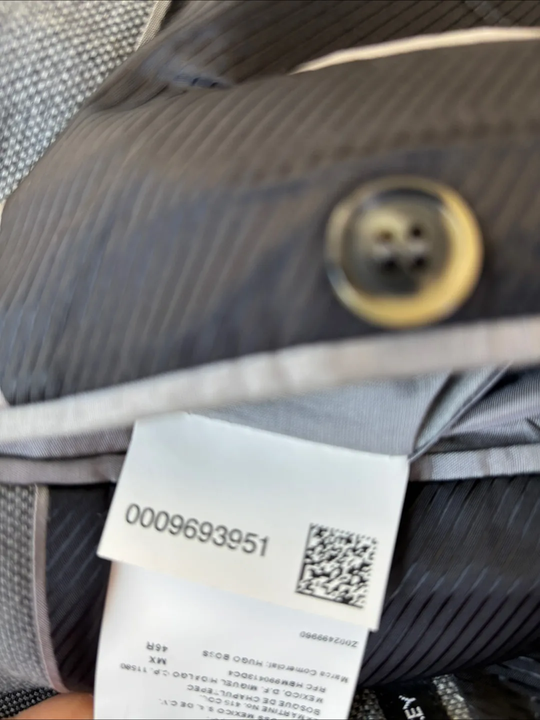 Hugo Boss Men's Gray Blazer Sz 46R image indicator(8)