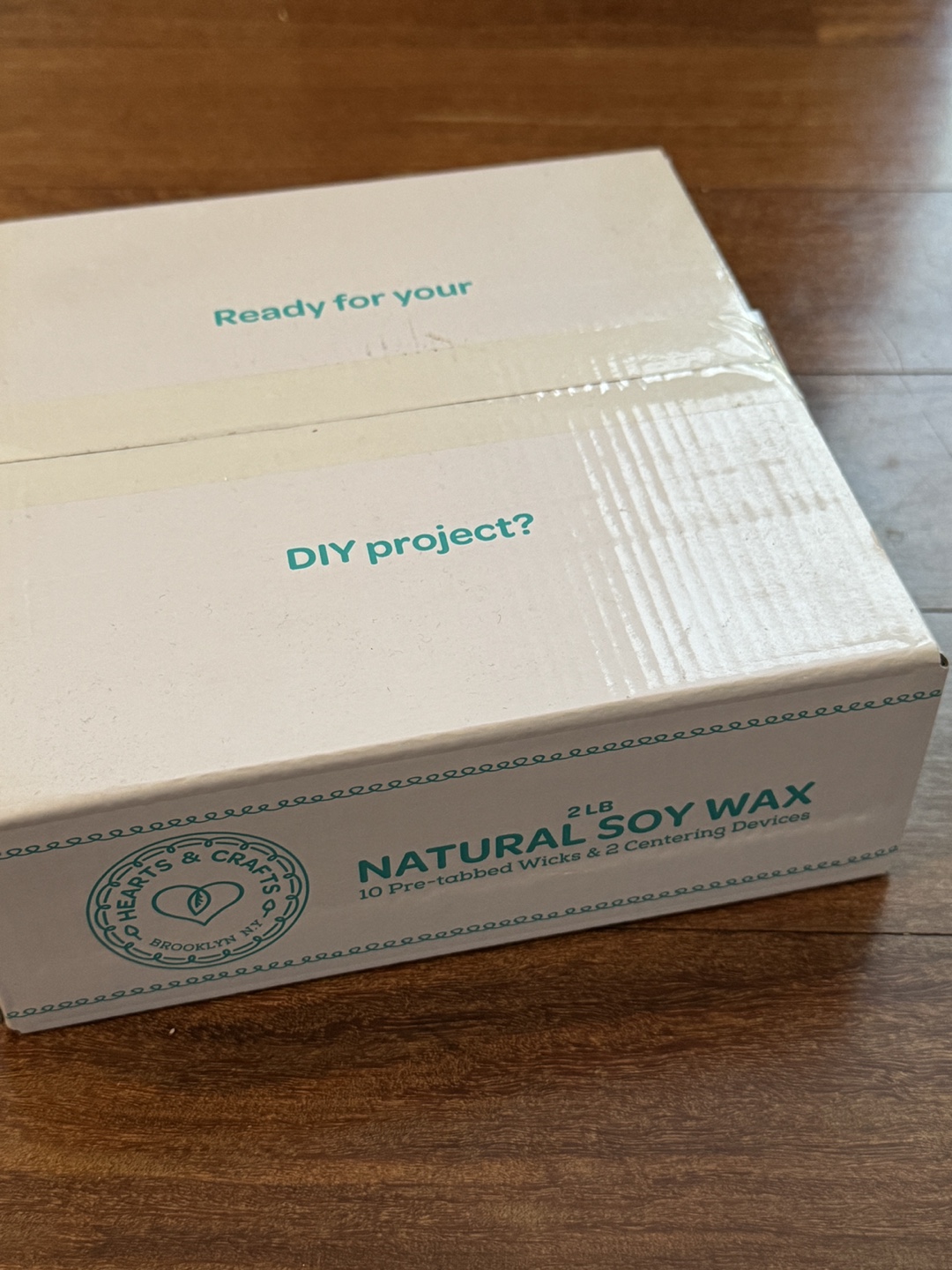 DIY soy wax candle kit - wicks and centering devices (2 lbs)