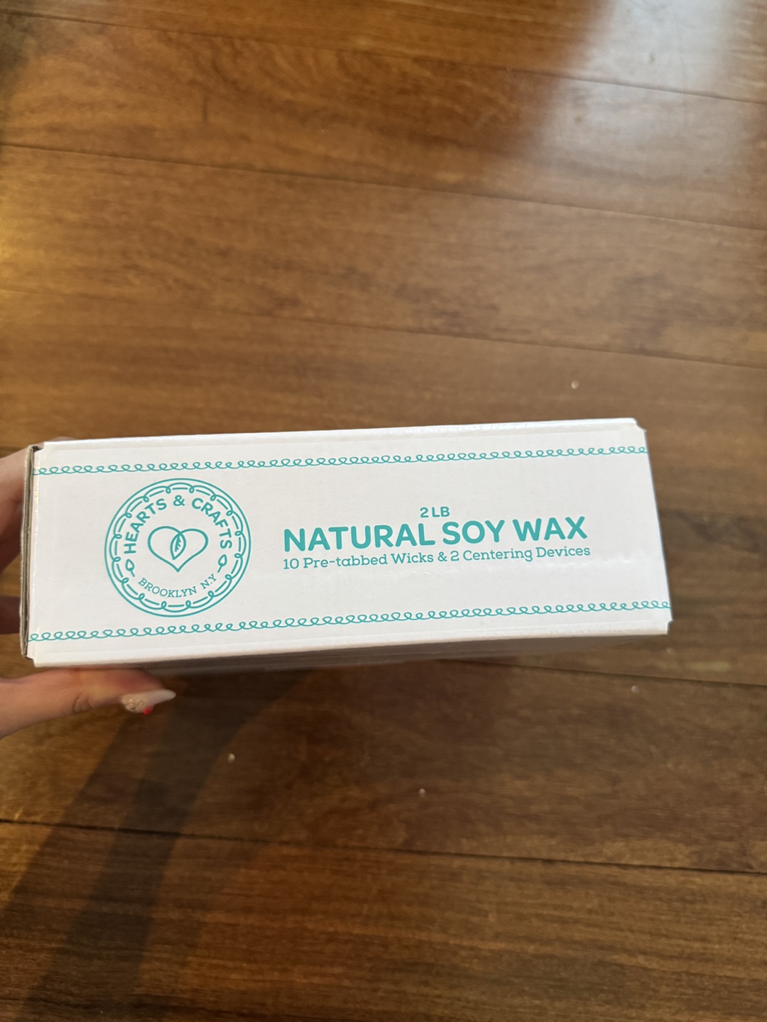 DIY soy wax candle kit - wicks and centering devices (2 lbs) - photo 2
