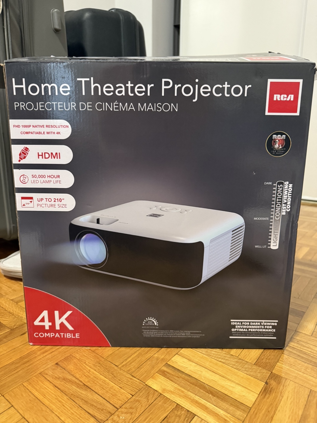 RCA Home Theater Projector - 4K Compatible