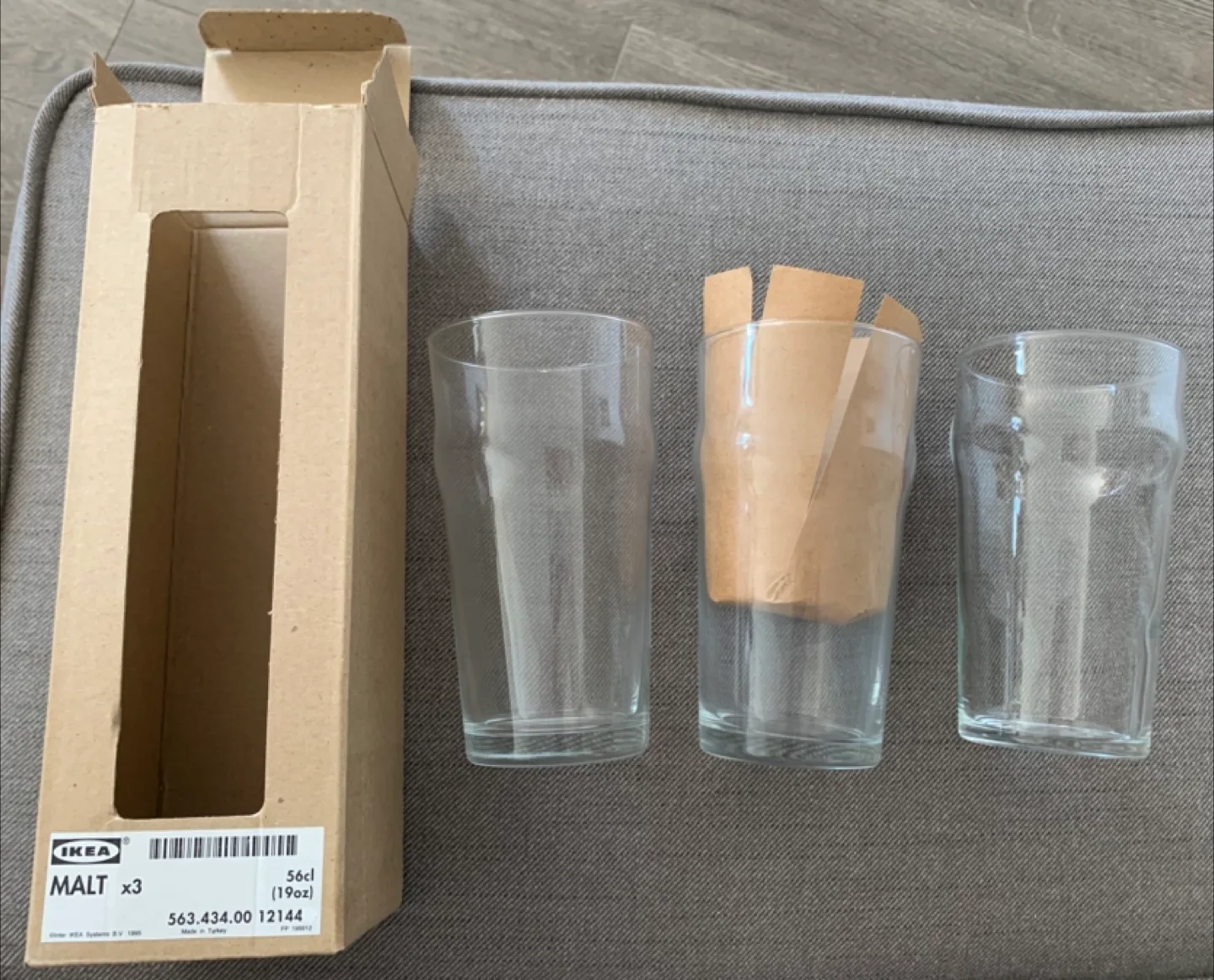 IKEA MALT Pint Glasses - Set of 3 image indicator(2)