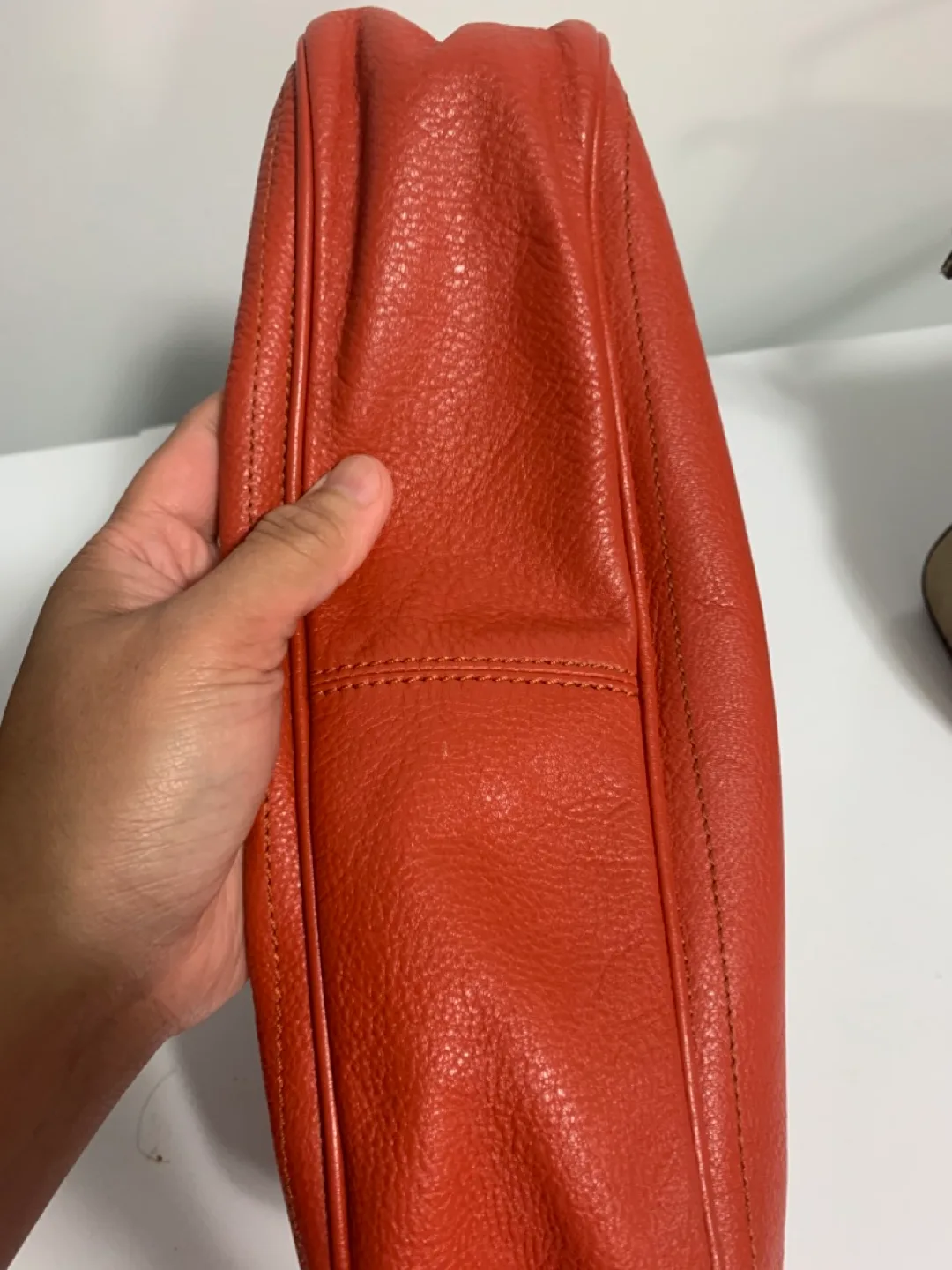Céline Orange Leather Handbag image indicator(6)