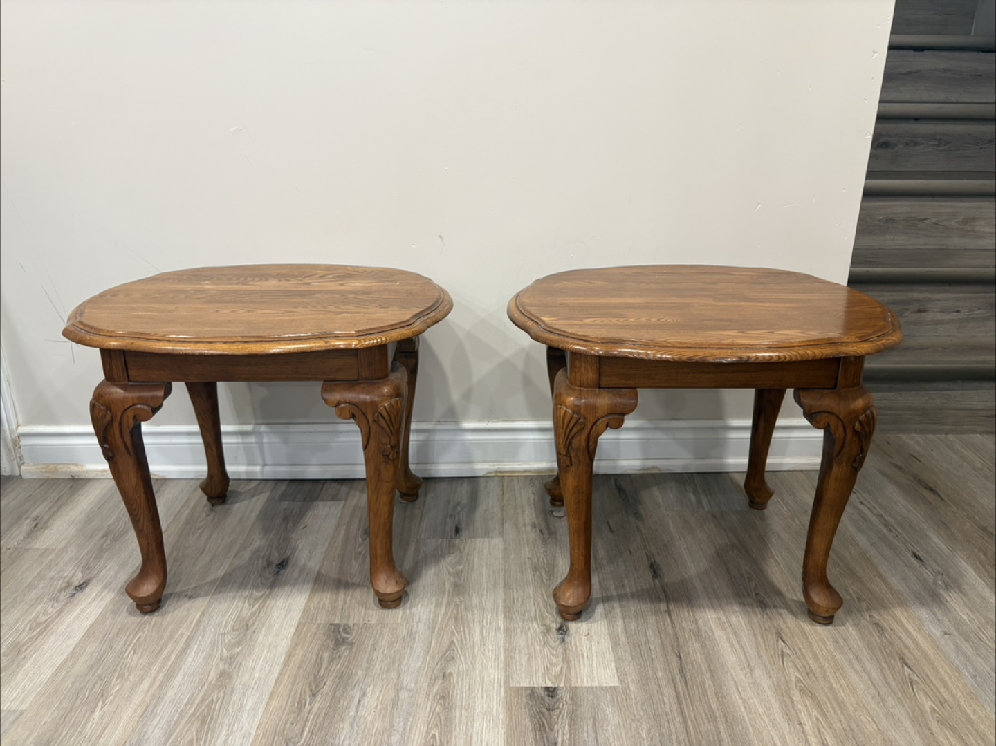 Pair of Oak End Tables