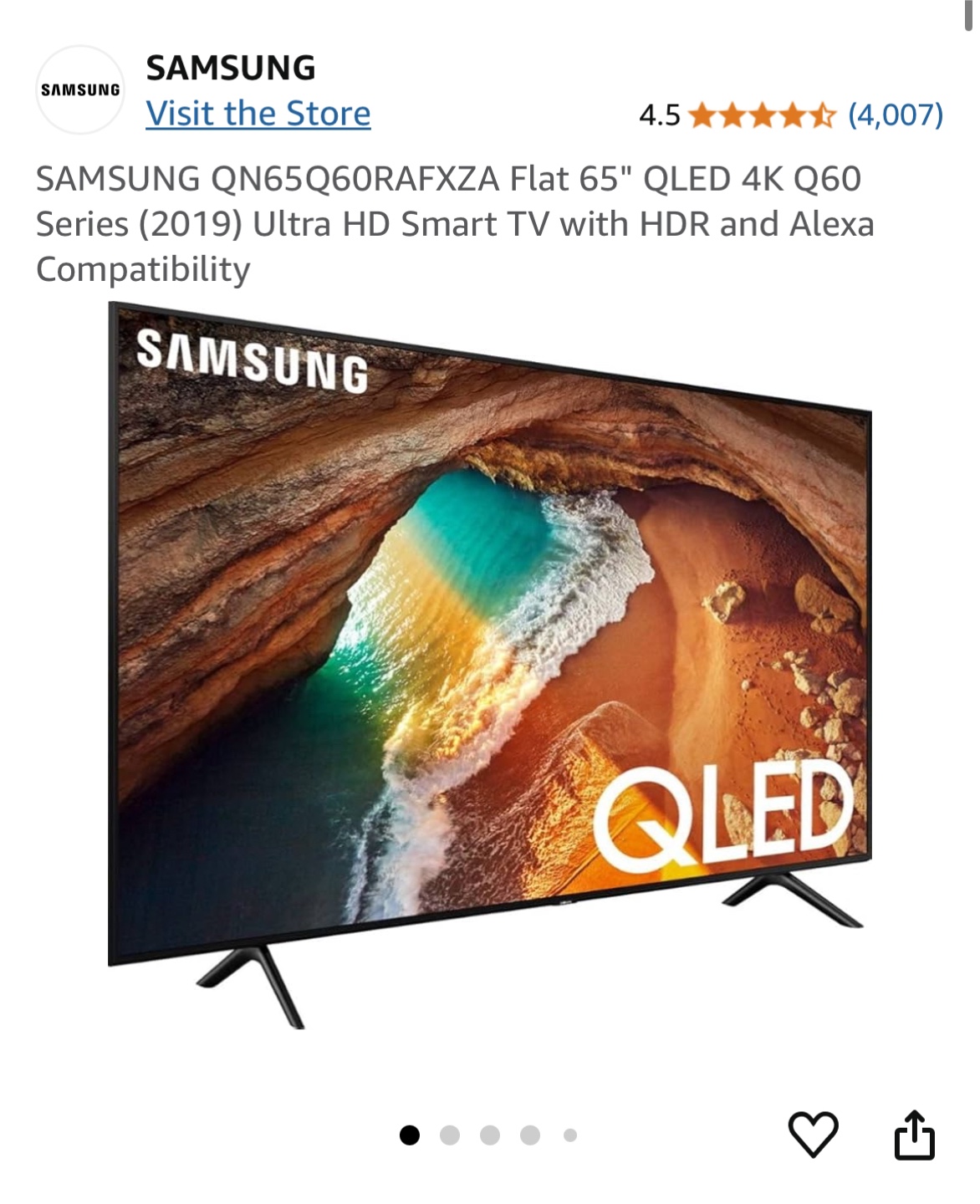 Samsung 65" QLED 4K Smart TV - Q60 Series (2019) - photo 2