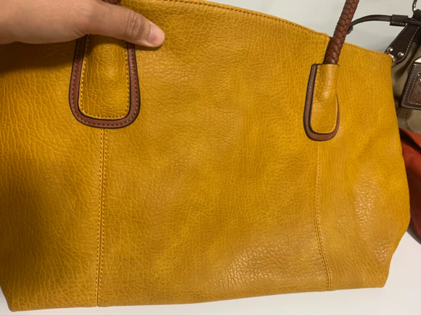 Mustard Yellow Mulberry Tote Bag image indicator(3)