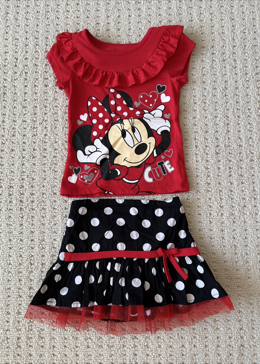 Disney Minnie Mouse Outfit 3T