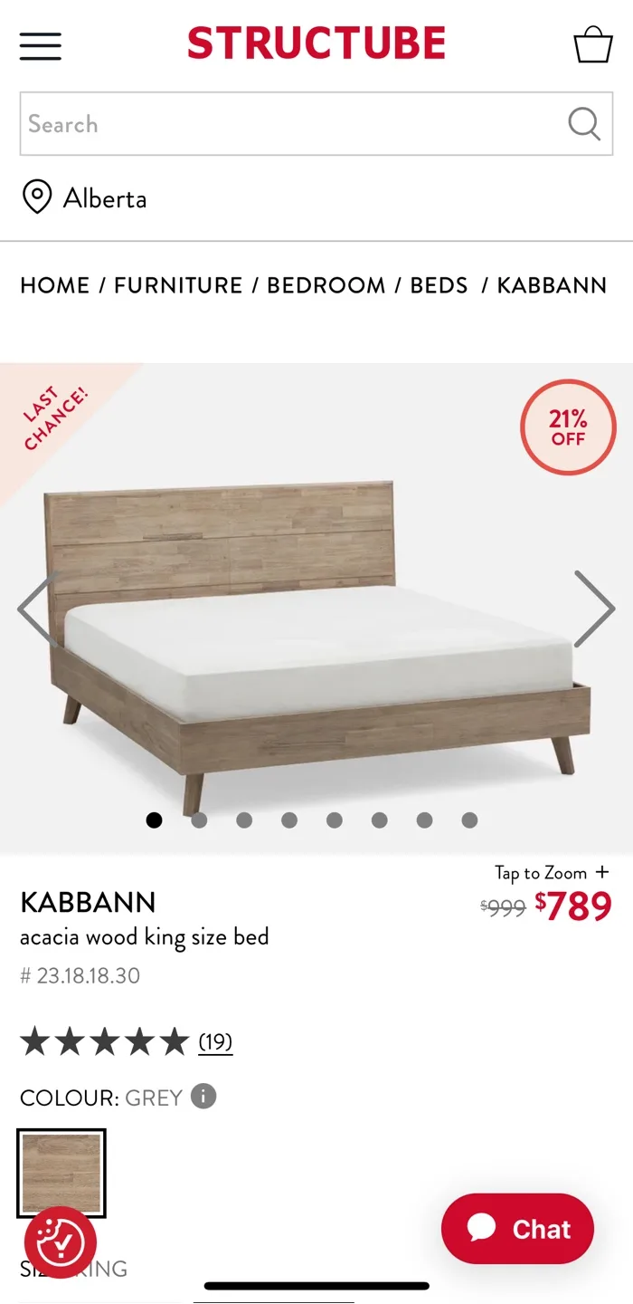 King size bed (excellent condition) image indicator(2)