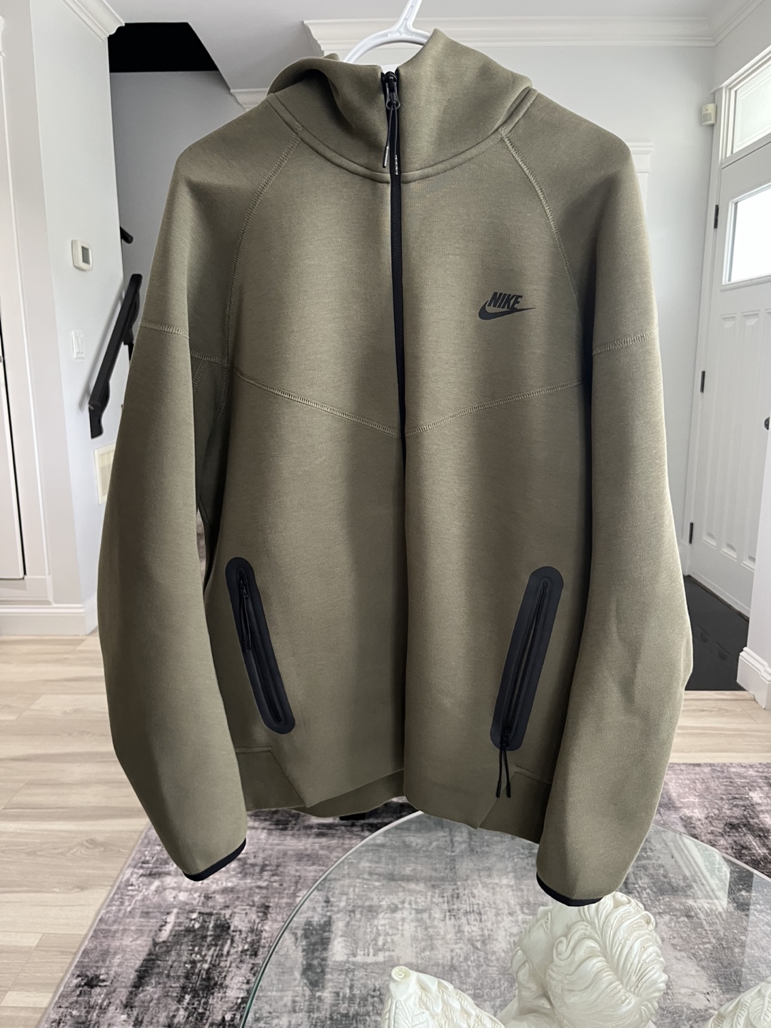 Brand New Nike Tech Fleece tracksuit - Olive Green Mens L - photo 3