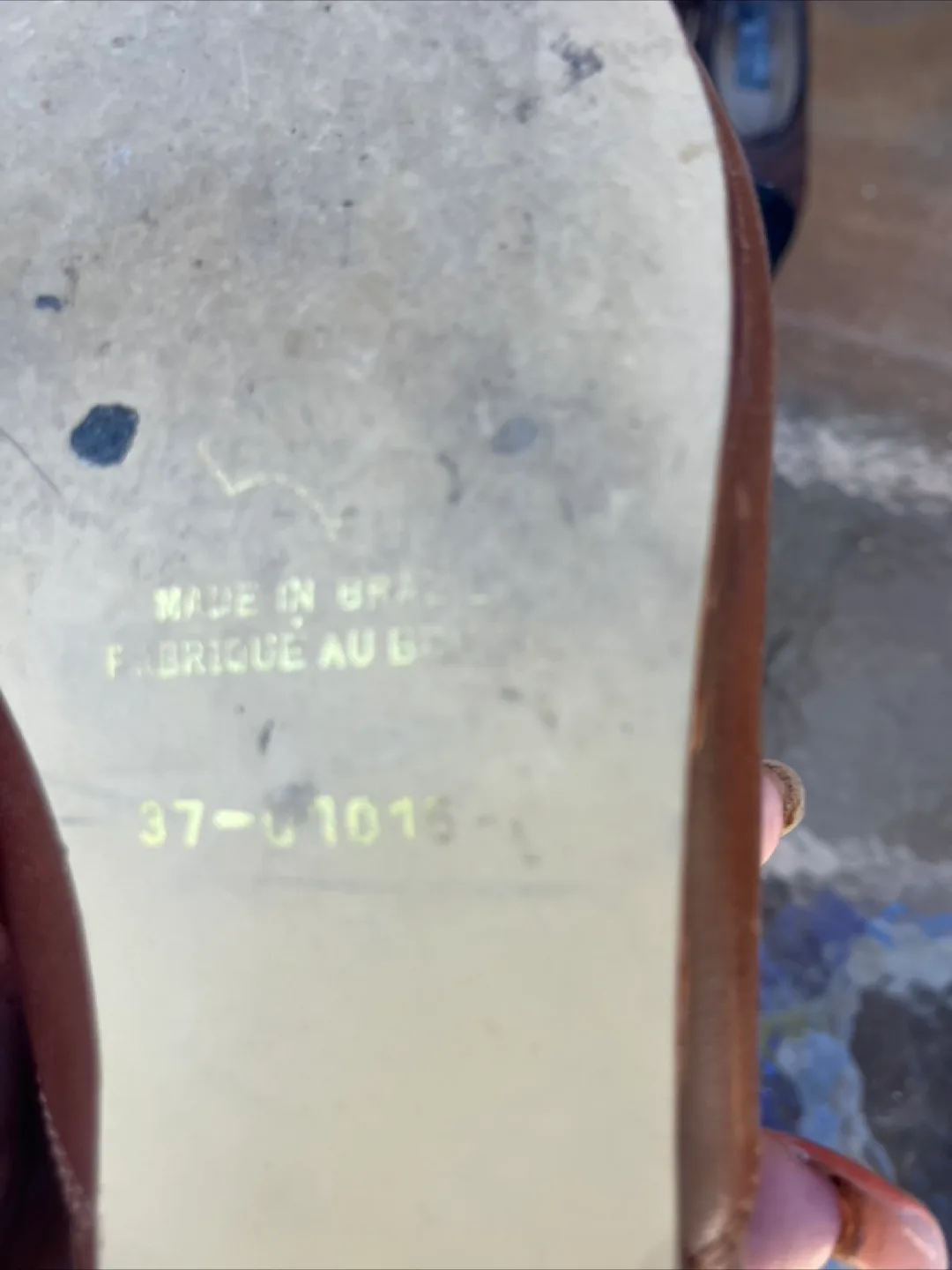 Brown Leather Slingback Shoes Size 37 image indicator(2)