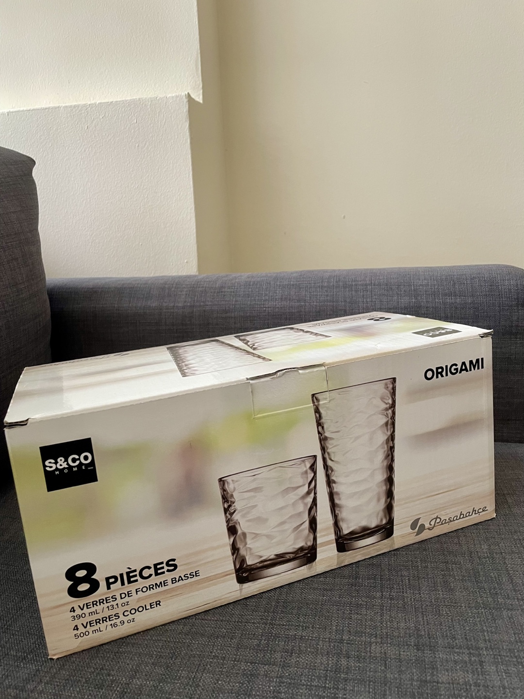 S&Co Home Origami Glassware Set - 8 Pieces
