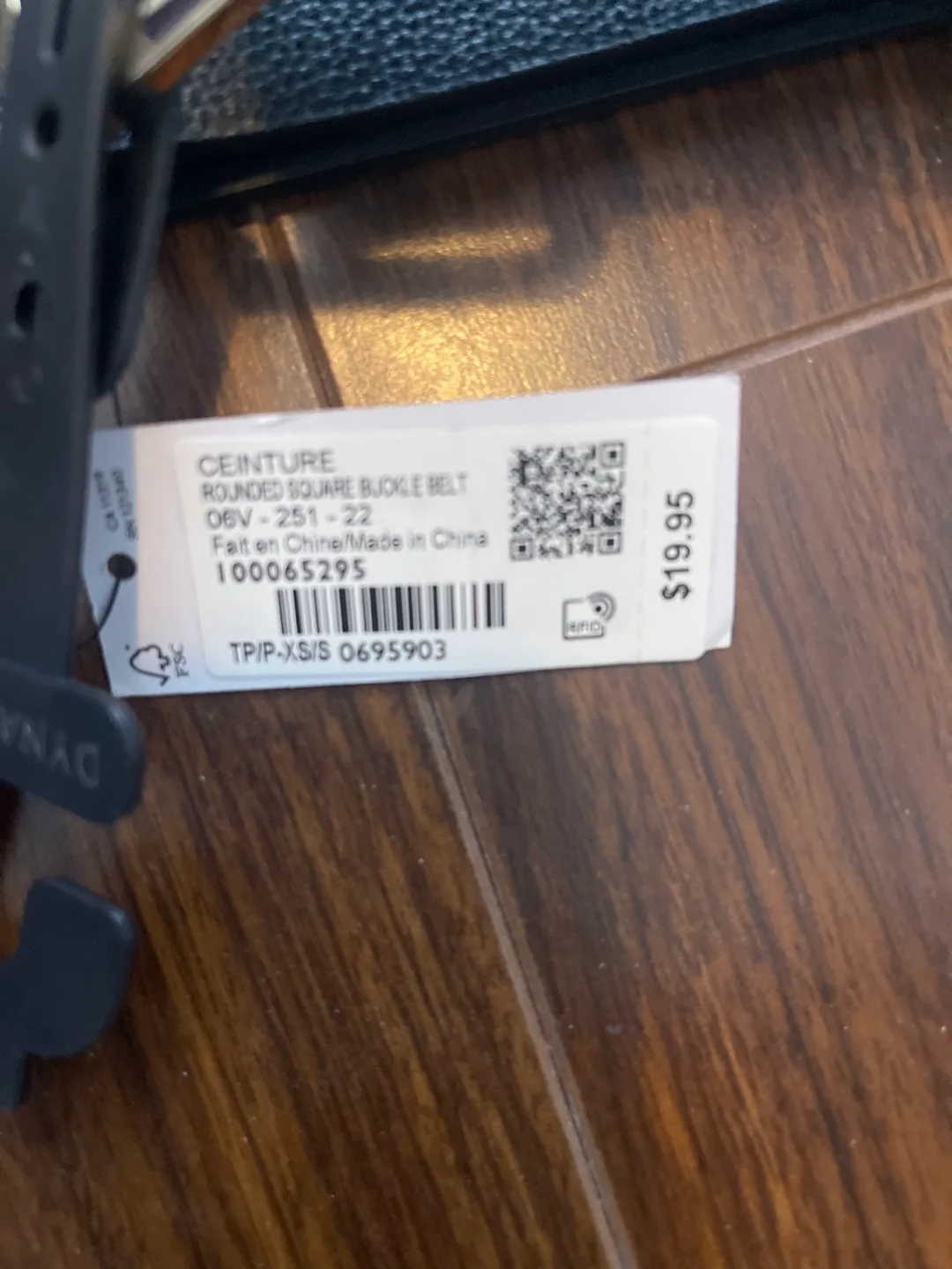 Dynamite Black Leather Belt image indicator(2)