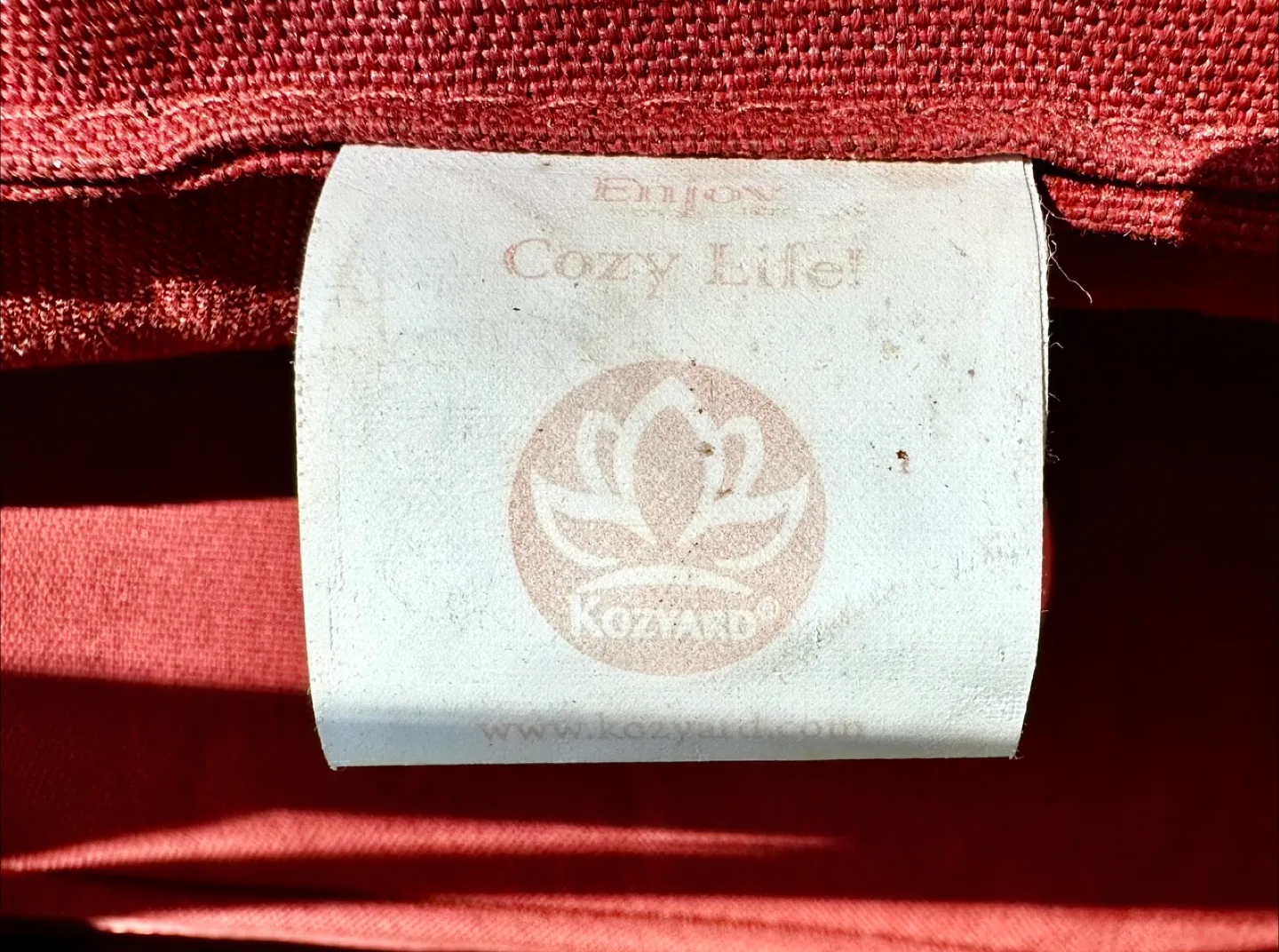 Like New Patio Loveseat Glider Bench with Weather Safe Cushions image indicator(8)