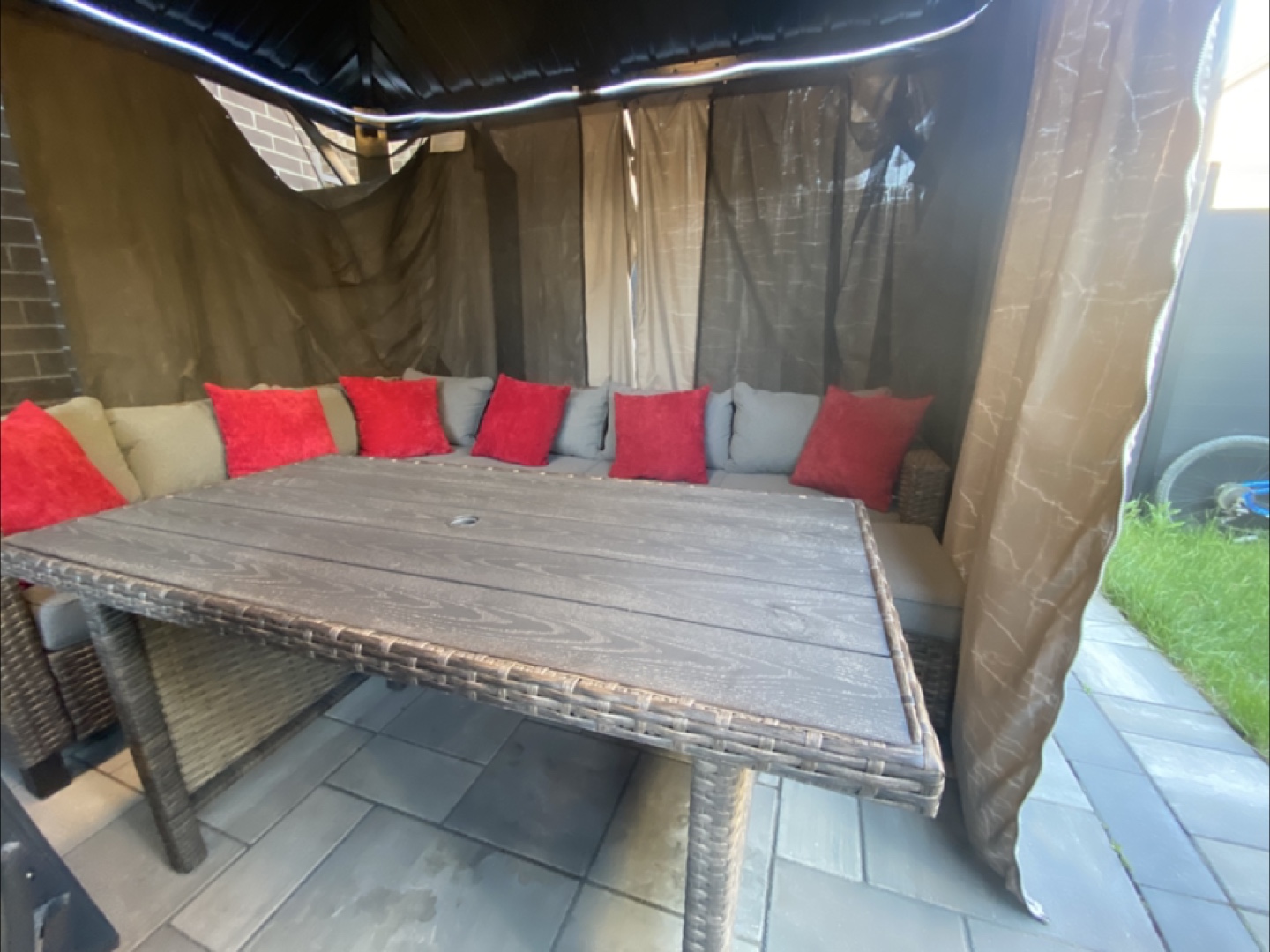 Outdoor Wicker Patio Table - photo 3