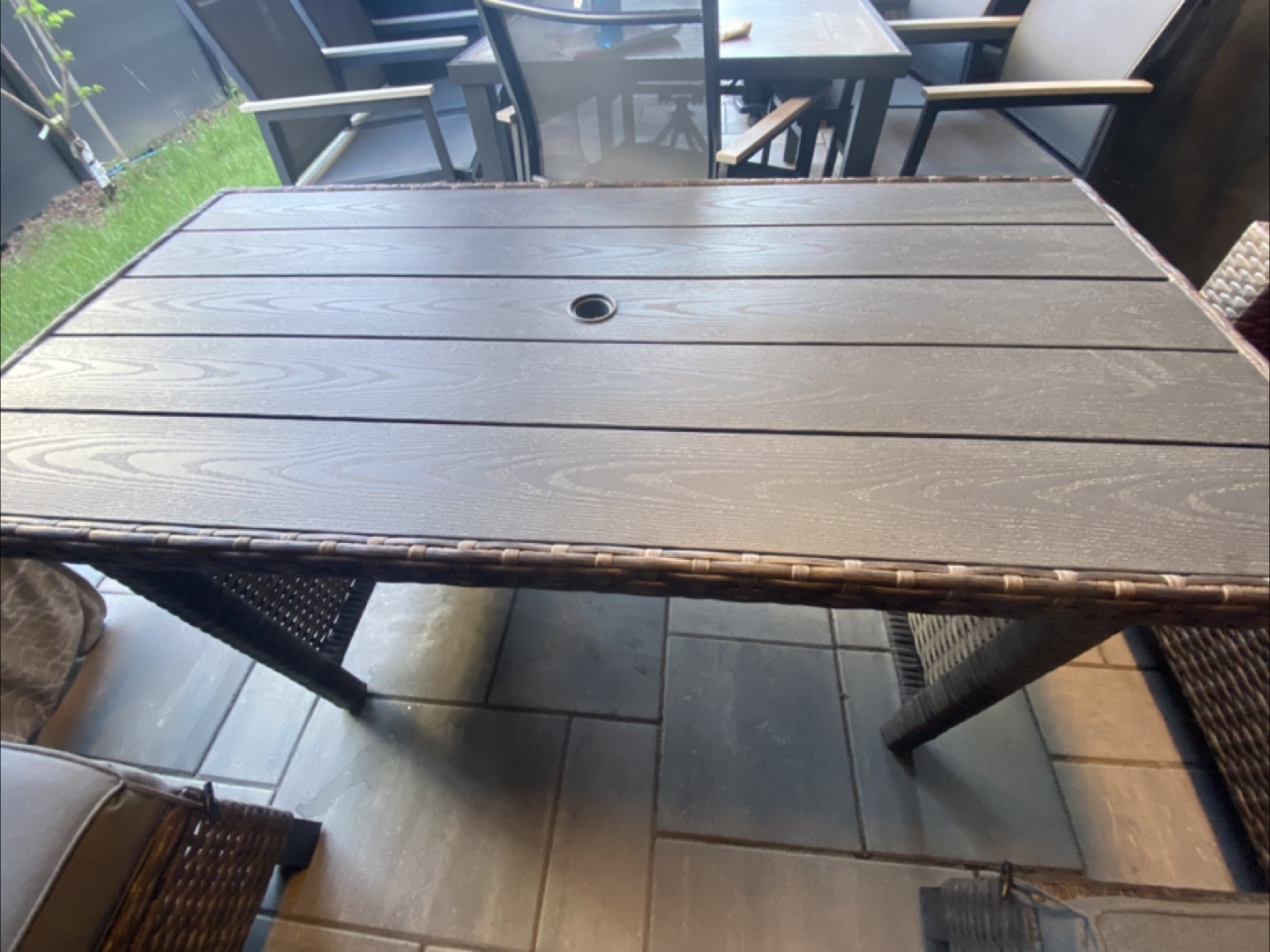 Outdoor Wicker Patio Table