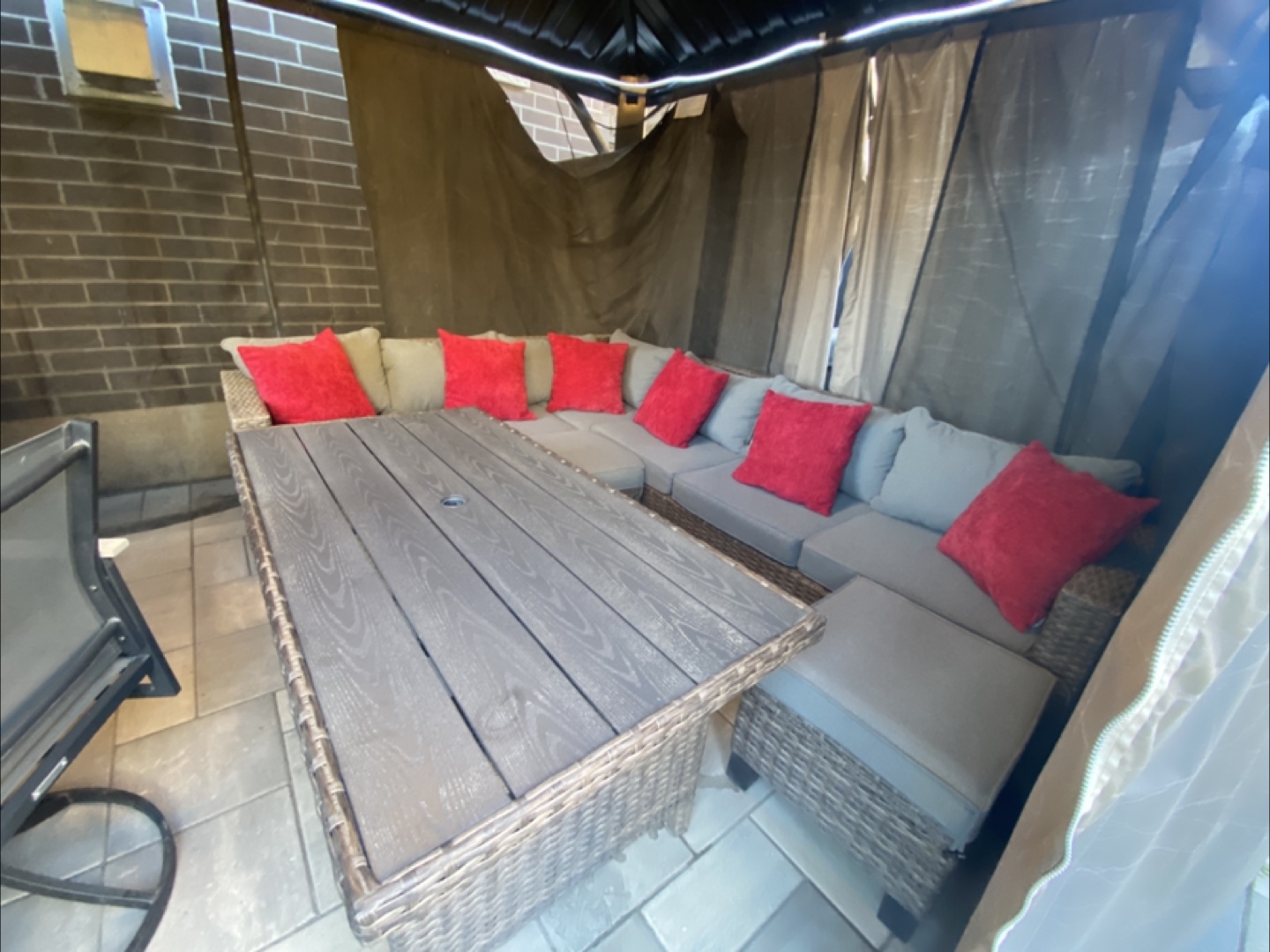 Outdoor Wicker Patio Table - photo 2