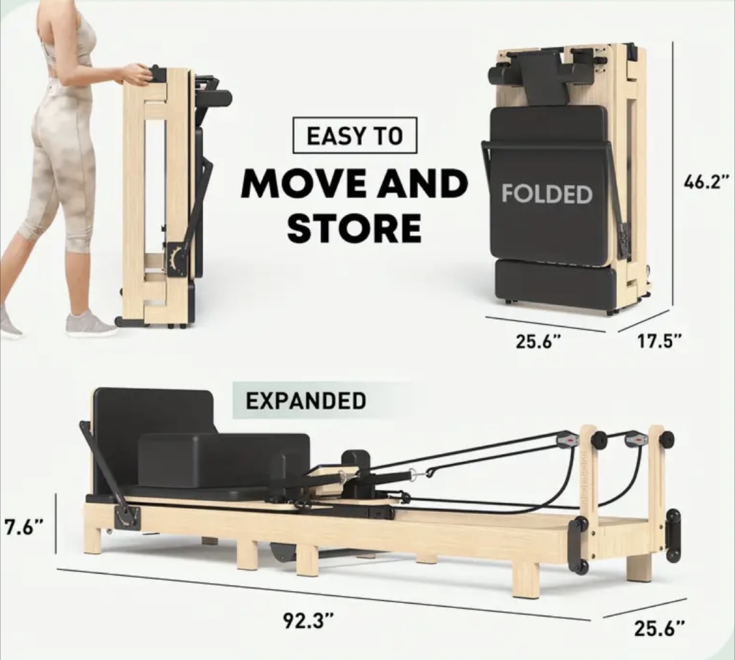 Folding Pilates reformer - photo 2