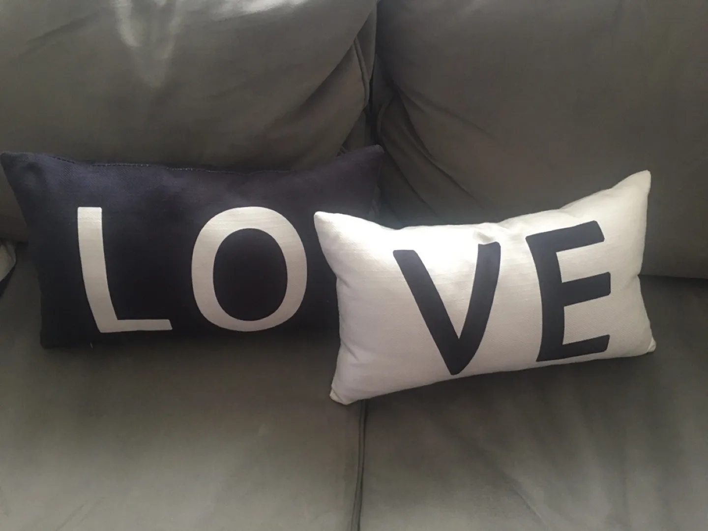 Pair of Decorative Throw Pillows - LOVE thumbnail