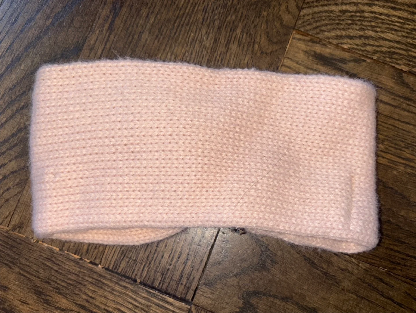 Pink Knit Headband with Rhinestones image indicator(2)