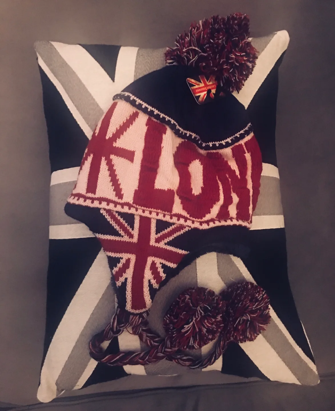 London Trapper Hat with Pom-Poms thumbnail
