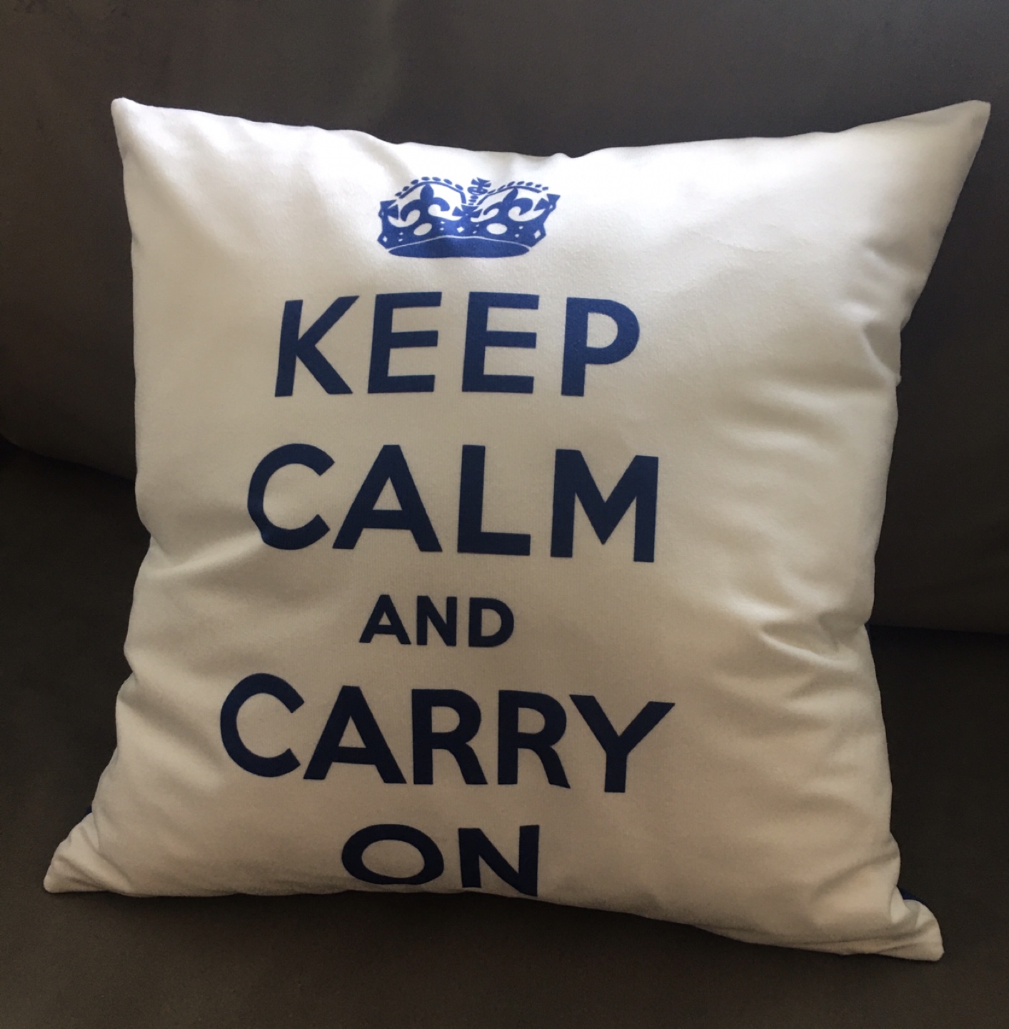 Keep Calm and Carry On Throw Pillow