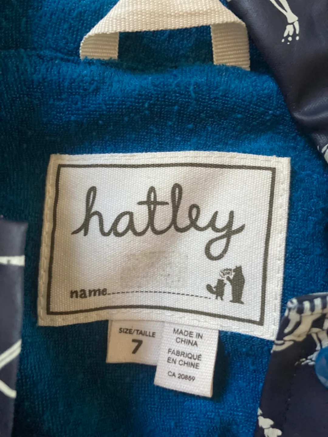 Hatley Kids' Size 7 Dinosaur Skeleton Raincoat image indicator(2)