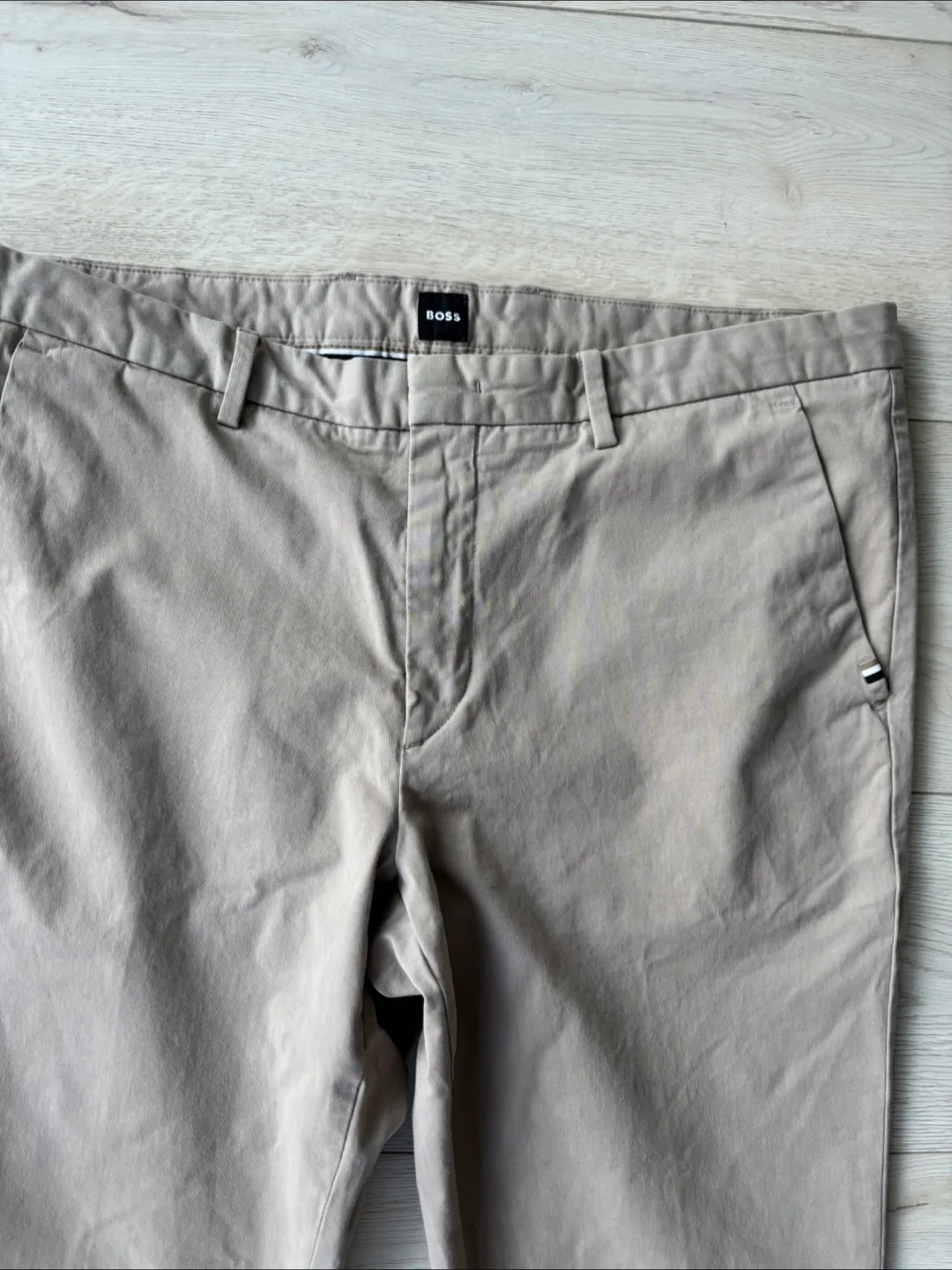 BOSS Kaito Slim Fit Stretch Pants - Beige image indicator(3)