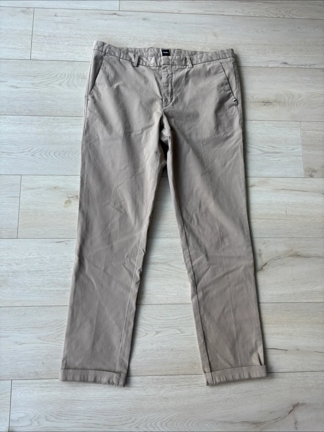 BOSS Kaito Slim Fit Stretch Pants - Beige image indicator(4)