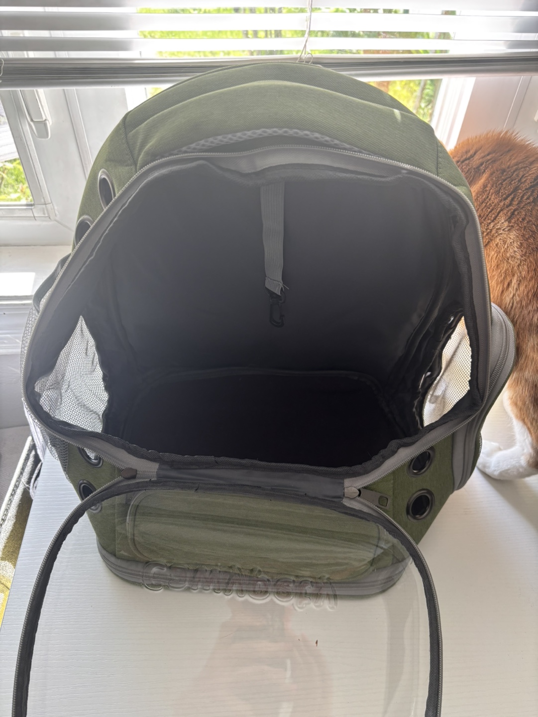 Cawypety Cat Backpack Carrier - Green - photo 3