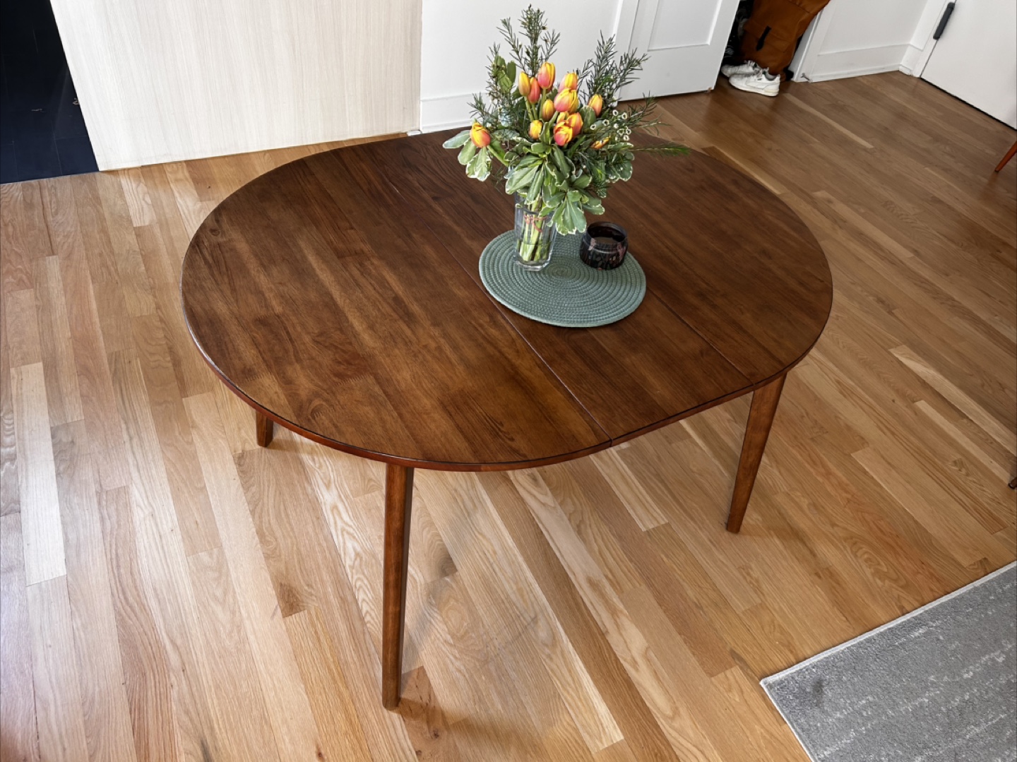 Mid-Century extendable Modern Oval Dining Table - photo 3