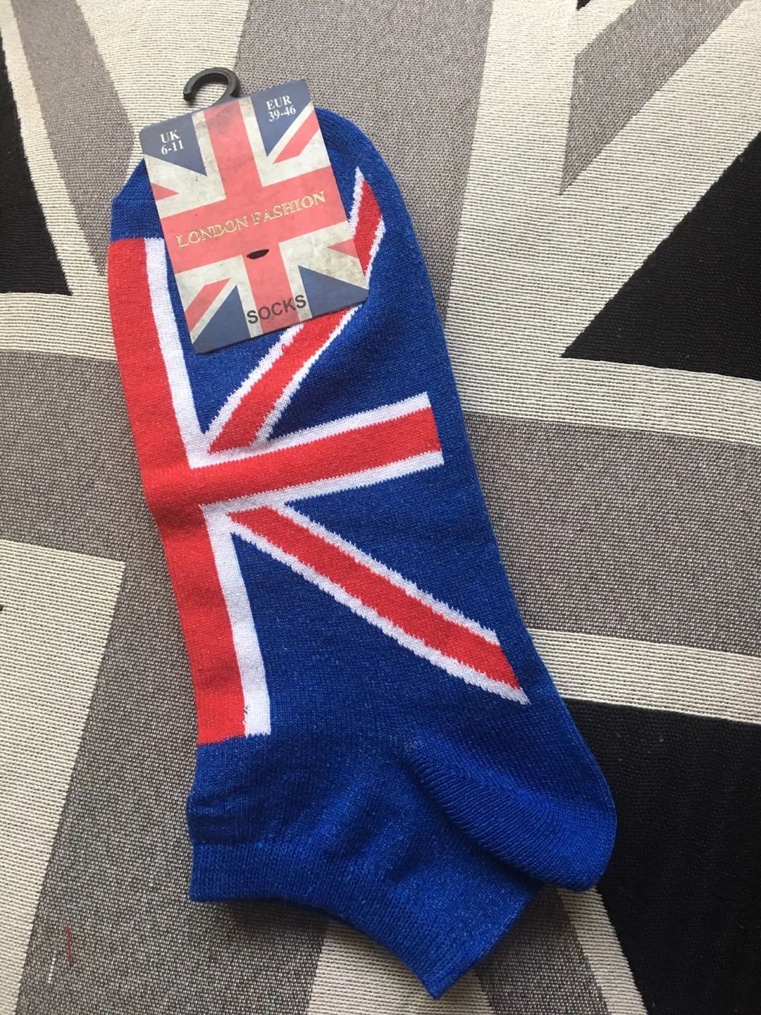 UK Flag Ankle Socks thumbnail