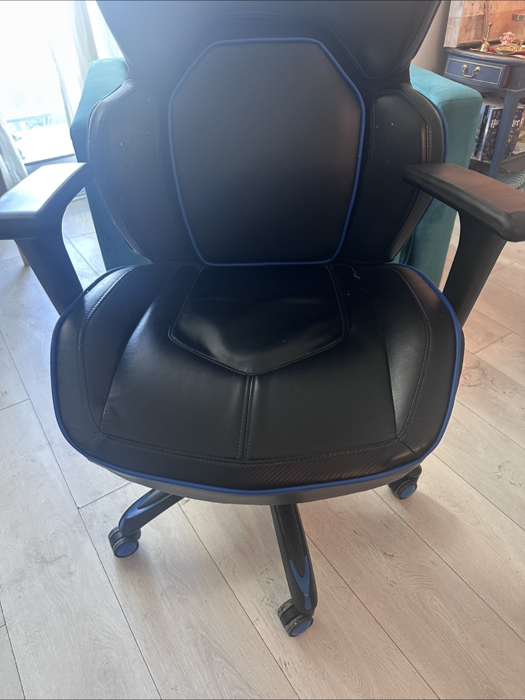 Gaming Chair - Black and Blue - photo 2