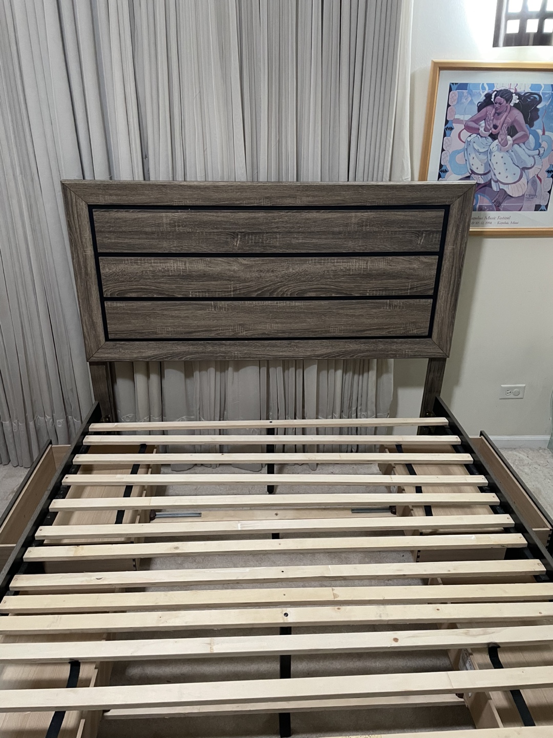 Coaster Kauffman Queen Storage Panel Bedframe-Washed Taupe - photo 3