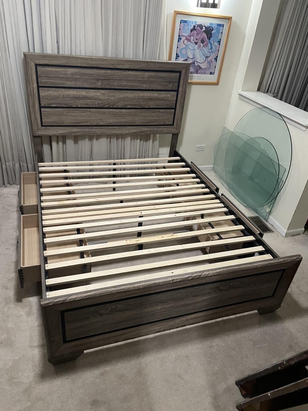 Coaster Kauffman Queen Storage Panel Bedframe-Washed Taupe - photo 2