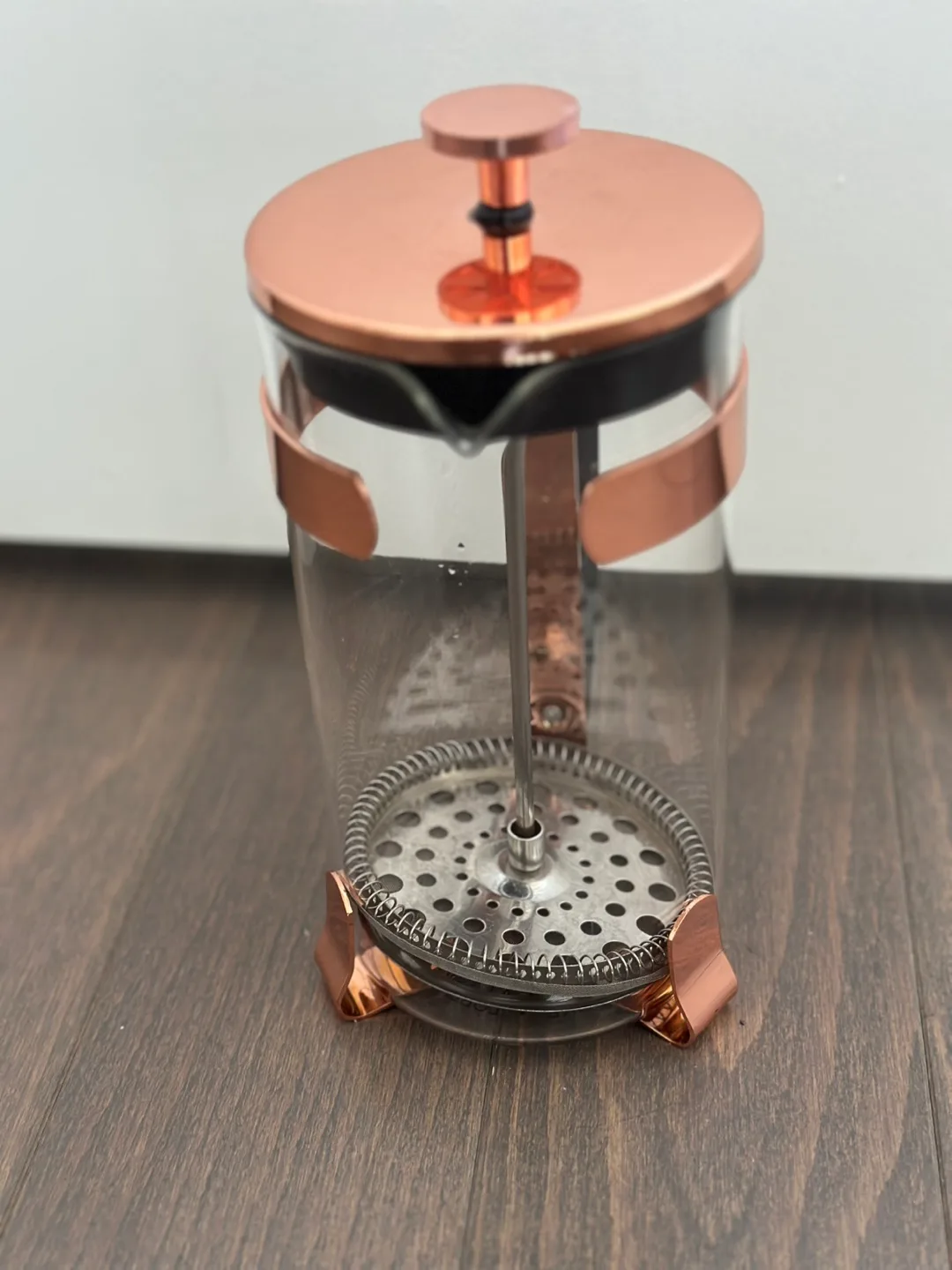 Rose Gold French Press Coffee Maker image indicator(2)