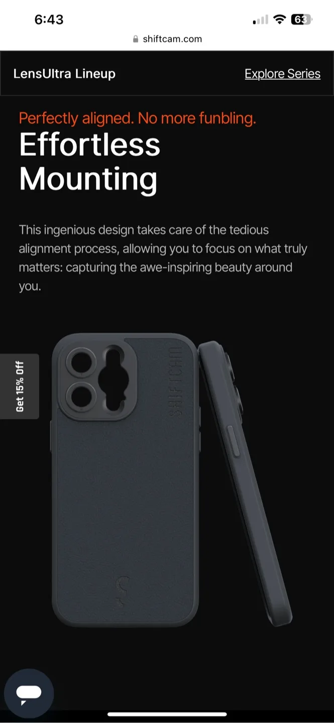 BNIB ShiftCam iPhone 14 Pro camera case image indicator(4)