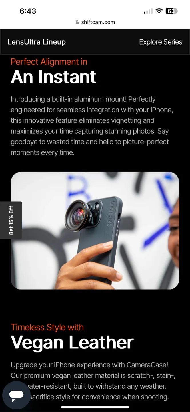 BNIB ShiftCam iPhone 14 Pro camera case image indicator(5)