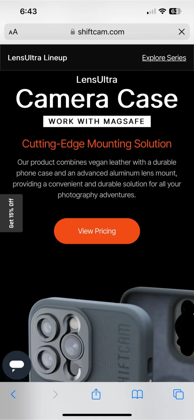 BNIB ShiftCam iPhone 14 Pro camera case image indicator(3)